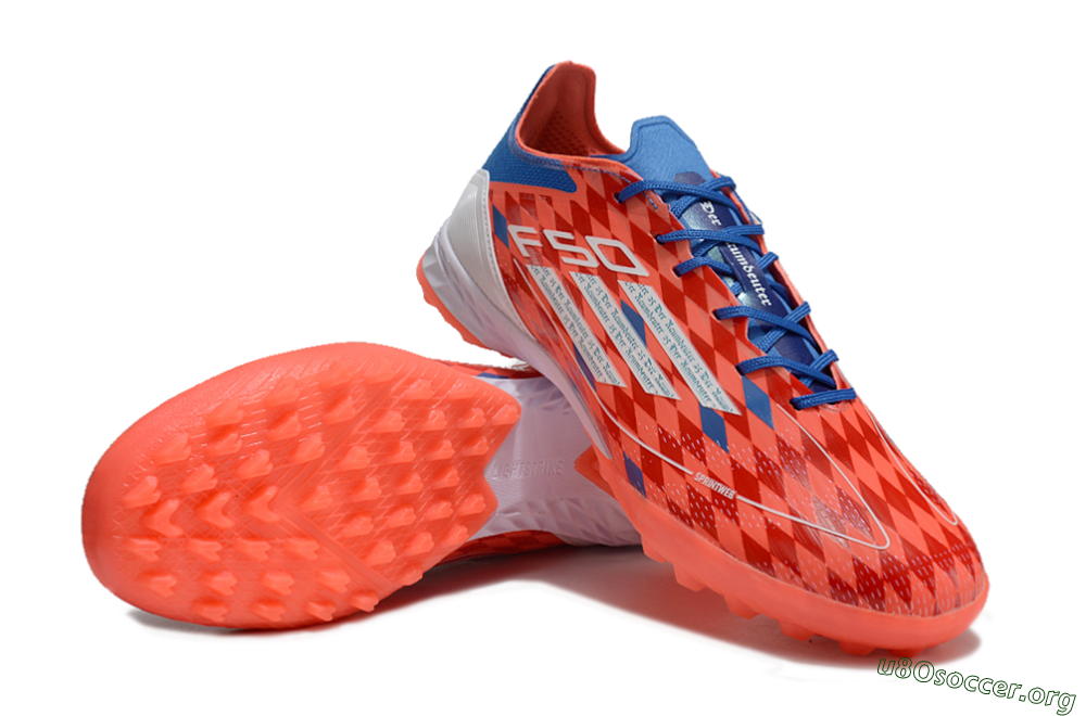 Thomas Müller x Adidas F50 Elite Raumdeuter TF Football Shoes - Red/Blue/White 0