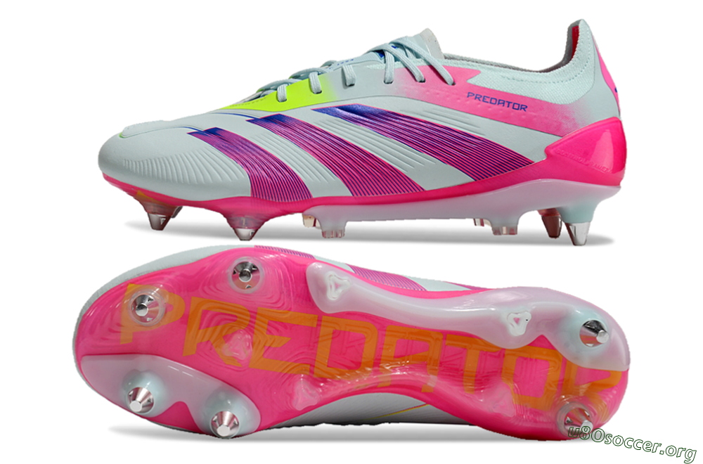 Adidas Predator Elite 24 SG Football Boots - Jade/Pink/Blue 1