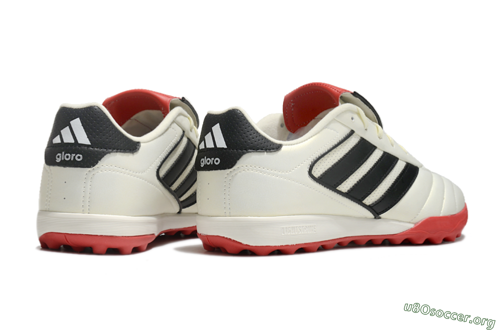 Adidas Copa Gloro 2 TF Football Shoes - Ivory/Core Black/Solar Red 6