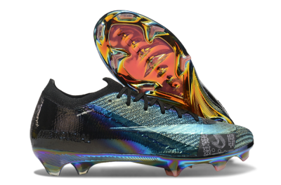 Nike Air Zoom Mercurial Vapor 15 Elite FG Football Boots - Blue/Black/Gold