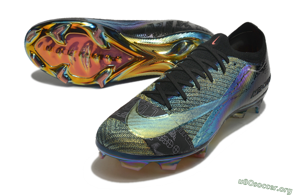 Nike Air Zoom Mercurial Vapor 15 Elite FG Football Boots - Blue/Black/Gold 0
