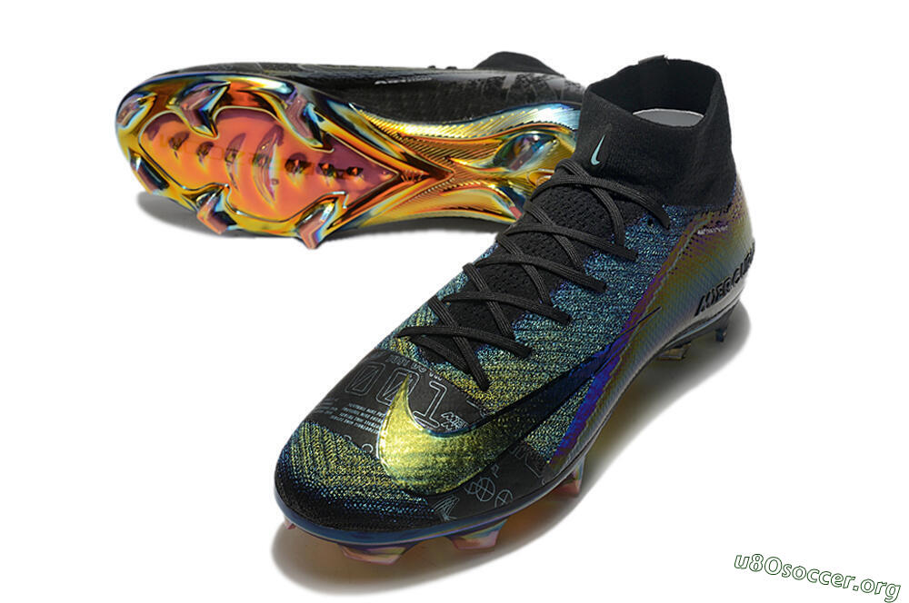 Nike Air Zoom Mercurial Superfly 9 Elite FG Football Boots - Metal Blue/Black 3