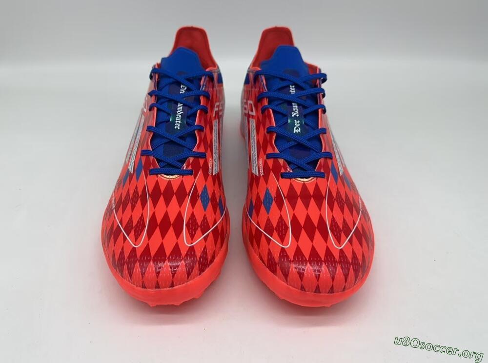 Thomas Müller x Adidas F50 Elite Raumdeuter TF Football Shoes - Red/Blue/White
