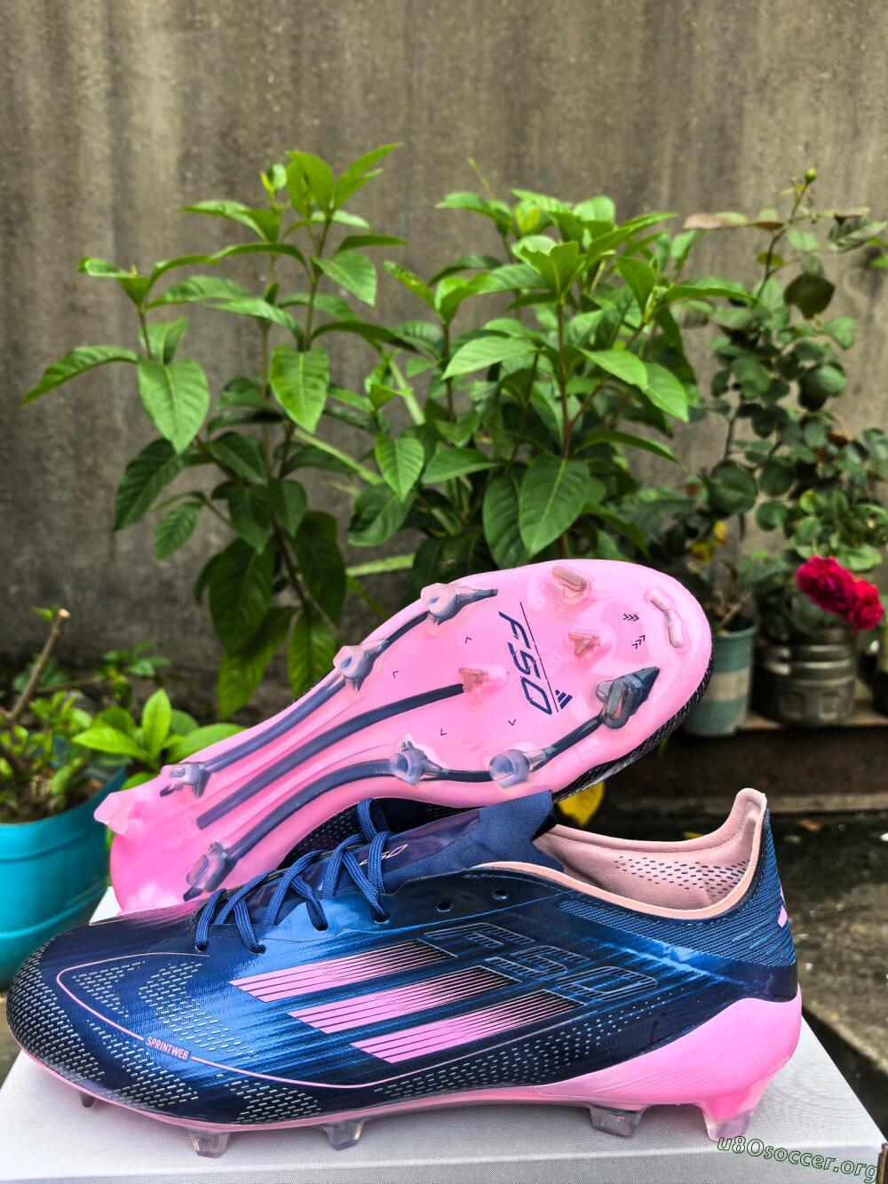 Adidas F50 Elite FG Football Boots - Blue/Pink