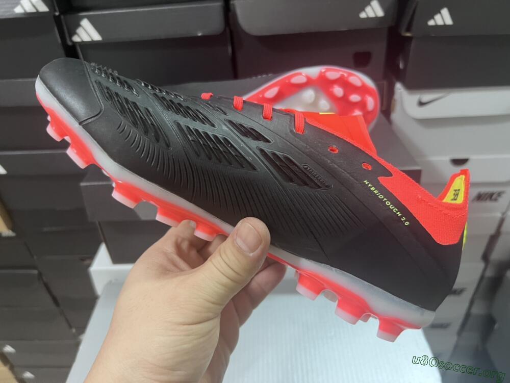 Adidas Predator 24 Elite AG Football Boots - Black/white/Red/Yellow