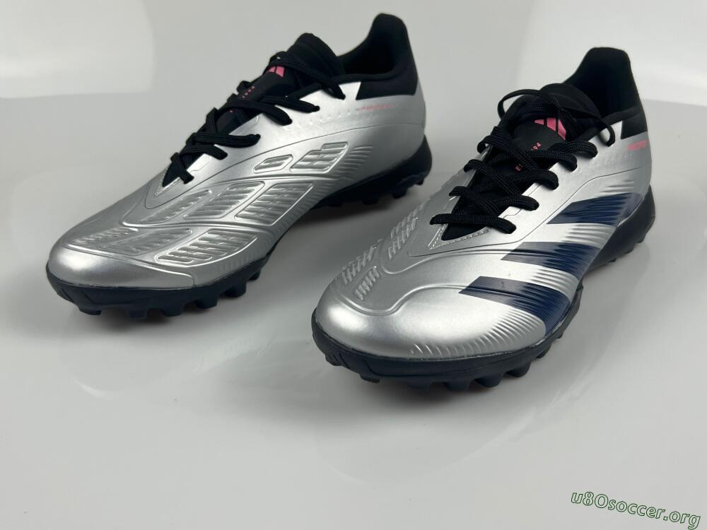 Adidas Predator 24 Elite TF Football Shoes - Silver/Blue/Pink