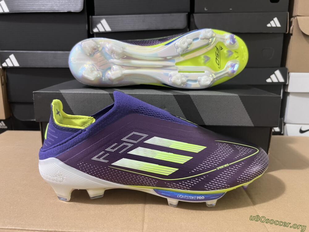 Adidas F50+ Lightstrike Pro FG Football Boots - Purple/Yellow/Blue