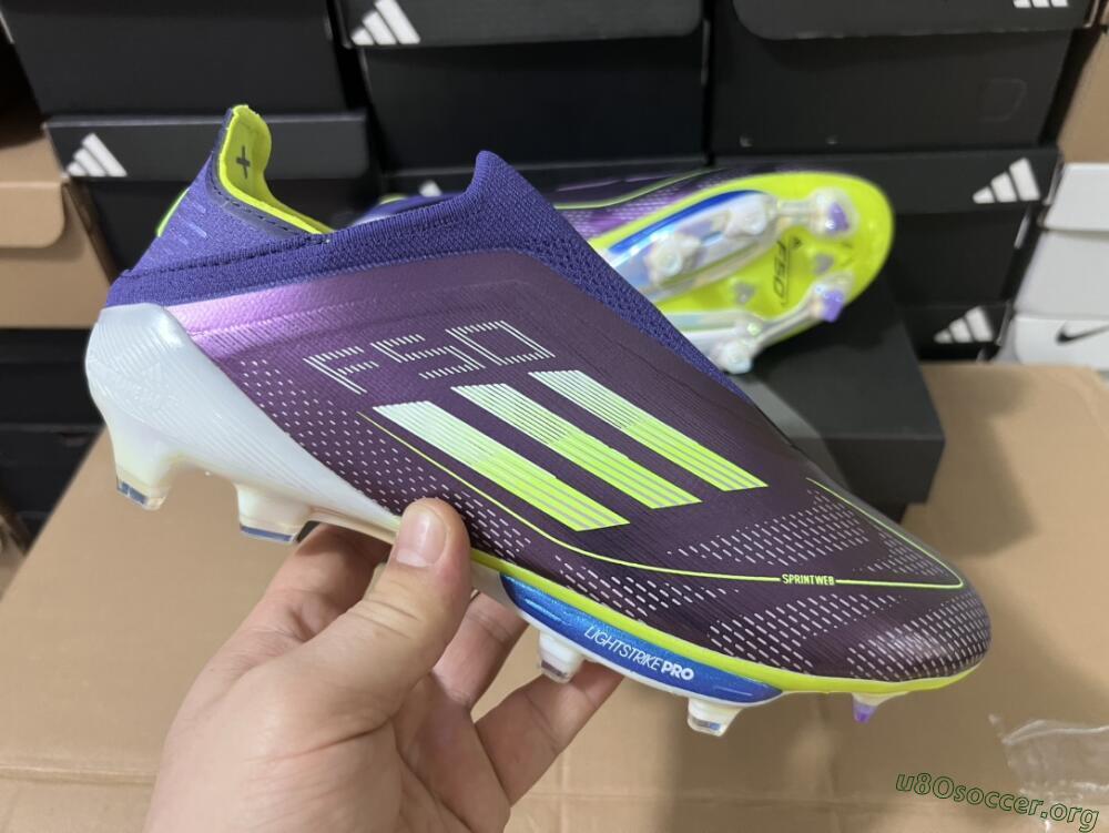 Adidas F50+ Lightstrike Pro FG Football Boots - Purple/Yellow/Blue