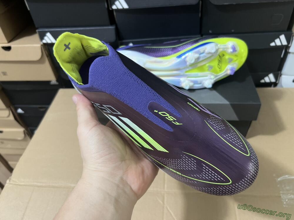 Adidas F50+ Lightstrike Pro FG Football Boots - Purple/Yellow/Blue