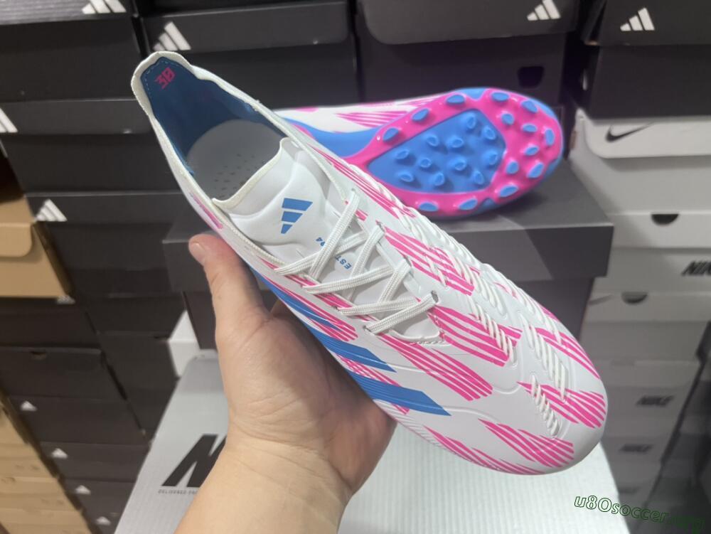 Adidas Predator Elite 24 MG Football Boots - White/Blue/Pink