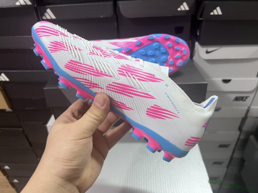 Adidas Predator Elite 24 MG Football Boots - White/Blue/Pink