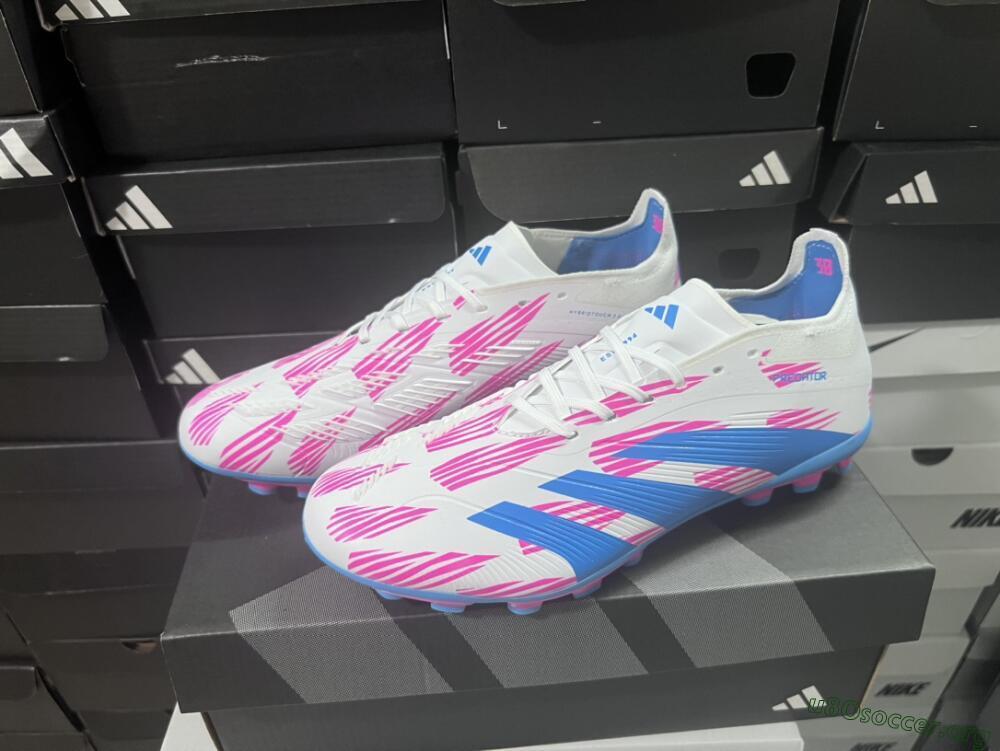Adidas Predator Elite 24 MG Football Boots - White/Blue/Pink