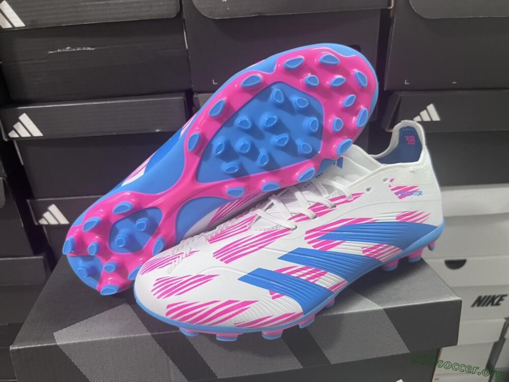 Adidas Predator Elite 24 MG Football Boots - White/Blue/Pink