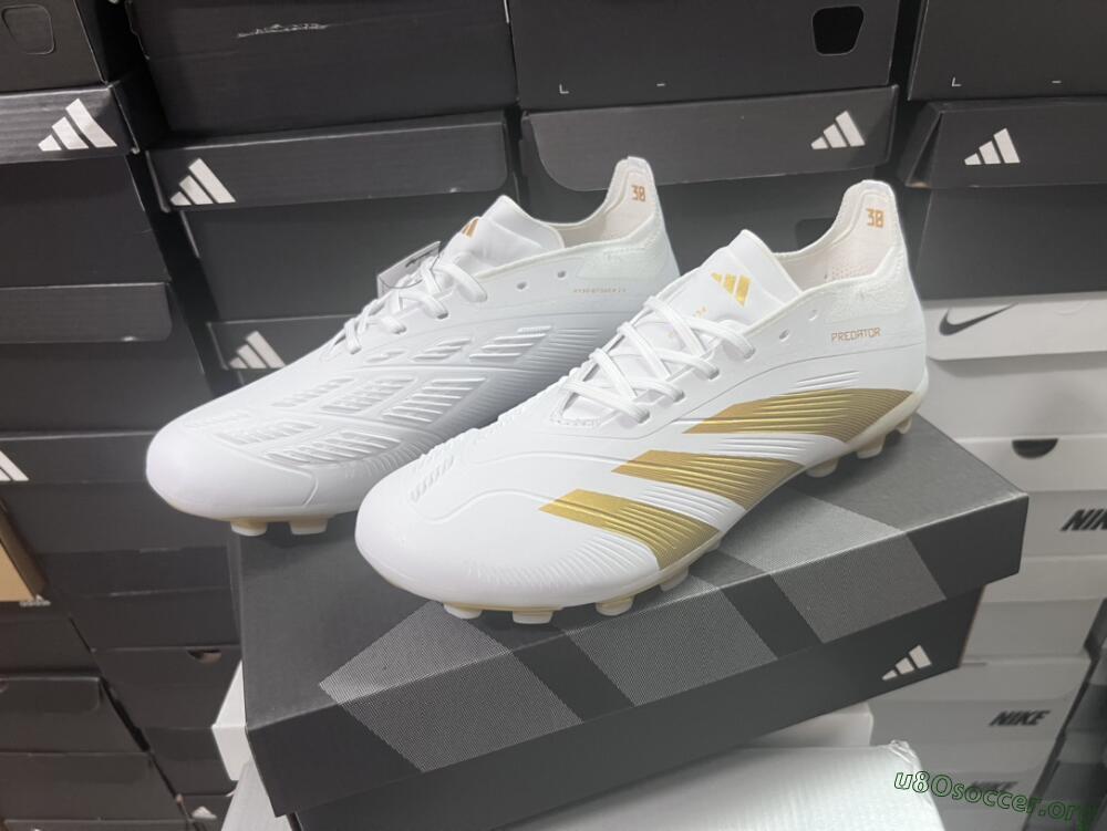 Adidas Predator Elite 24 MG Football Boots - White/Gold