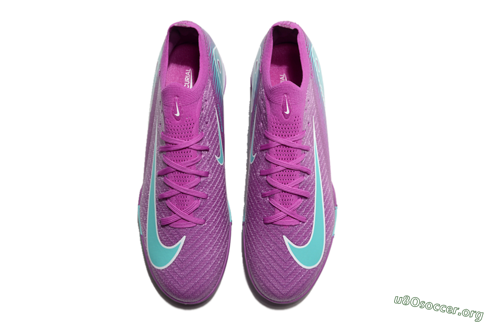 Nike Air Zoom Mercurial Vapor 16 Elite TF Football Shoes - Purple/Jade/White 5