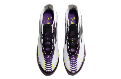 Messi x Adidas F50 Elite MG Football Boots - White/Black/Purple