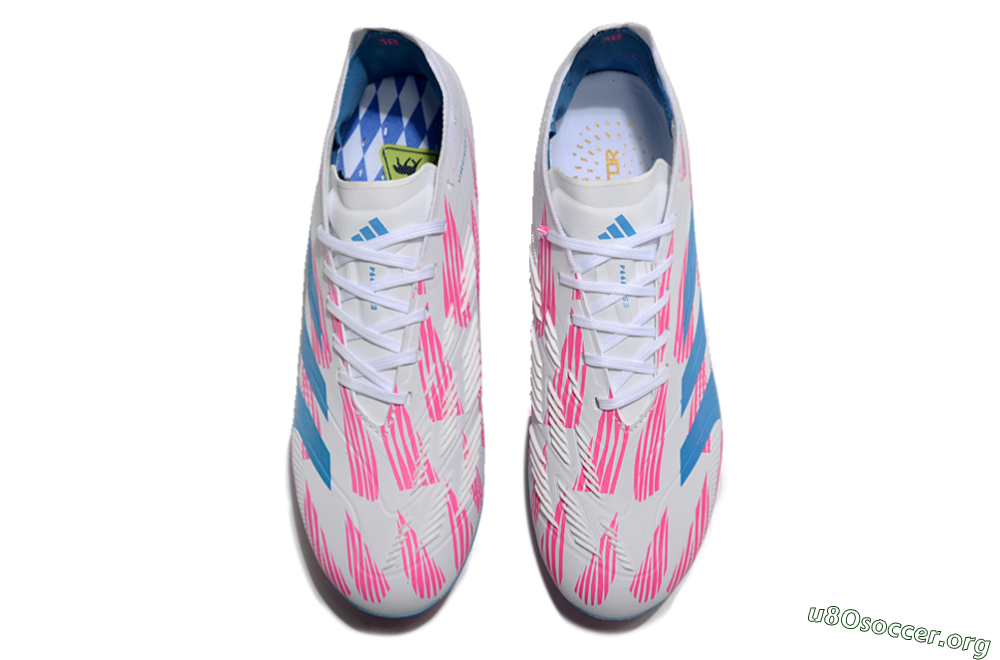 Adidas Predator Elite 24 MG Football Boots - White/Blue/Pink 4