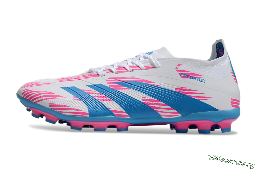 Adidas Predator Elite 24 MG Football Boots - White/Blue/Pink 3