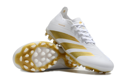 Adidas Predator Elite 24 MG Football Boots - White/Gold