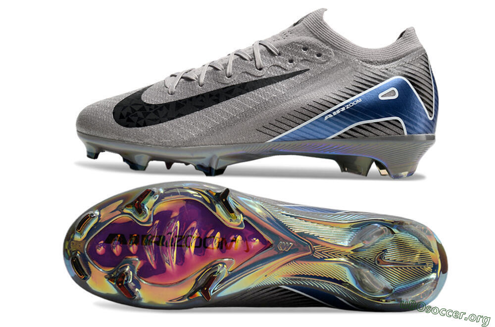 Nike Air Zoom Mercurial Vapor 16 Elite FG Football Boots - Grey/Black/Blue 1