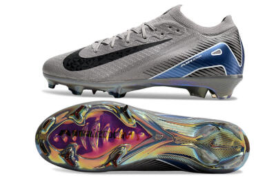 Nike Air Zoom Mercurial Vapor 16 Elite FG Football Boots - Grey/Black/Blue