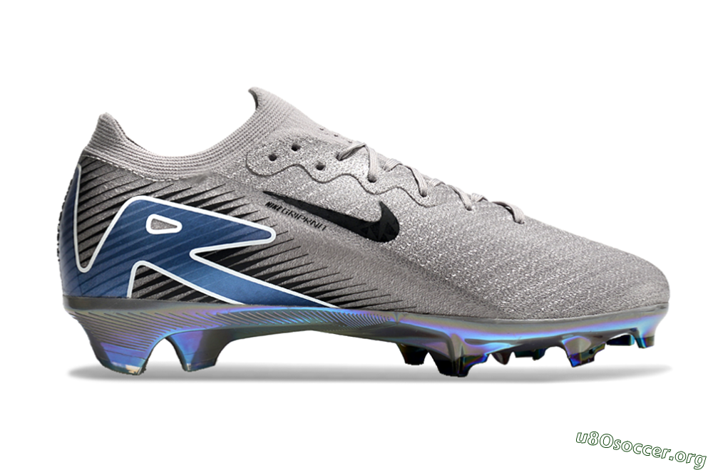 Nike Air Zoom Mercurial Vapor 16 Elite FG Football Boots - Grey/Black/Blue 7