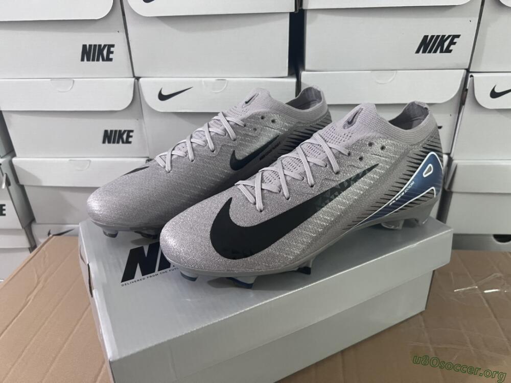 Nike Air Zoom Mercurial Vapor 16 Elite FG Football Boots - Grey/Black/Blue