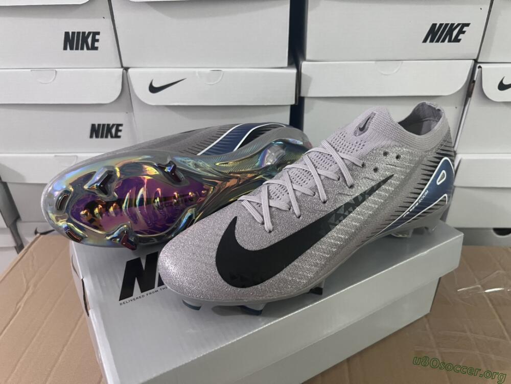 Nike Air Zoom Mercurial Vapor 16 Elite FG Football Boots - Grey/Black/Blue