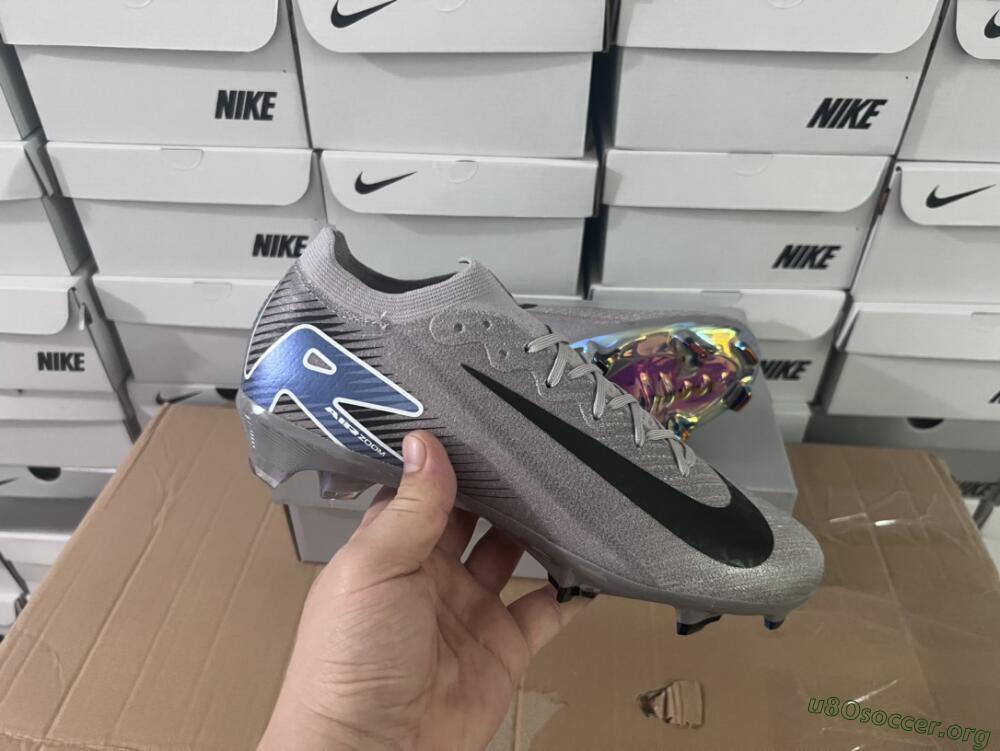 Nike Air Zoom Mercurial Vapor 16 Elite FG Football Boots - Grey/Black/Blue