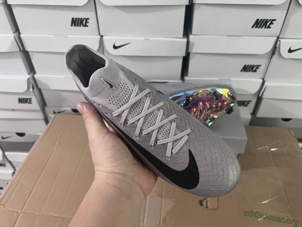 Nike Air Zoom Mercurial Vapor 16 Elite FG Football Boots - Grey/Black/Blue