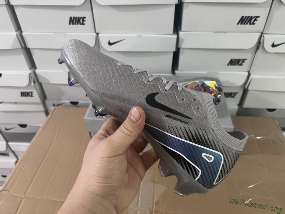 Nike Air Zoom Mercurial Vapor 16 Elite FG Football Boots - Grey/Black/Blue