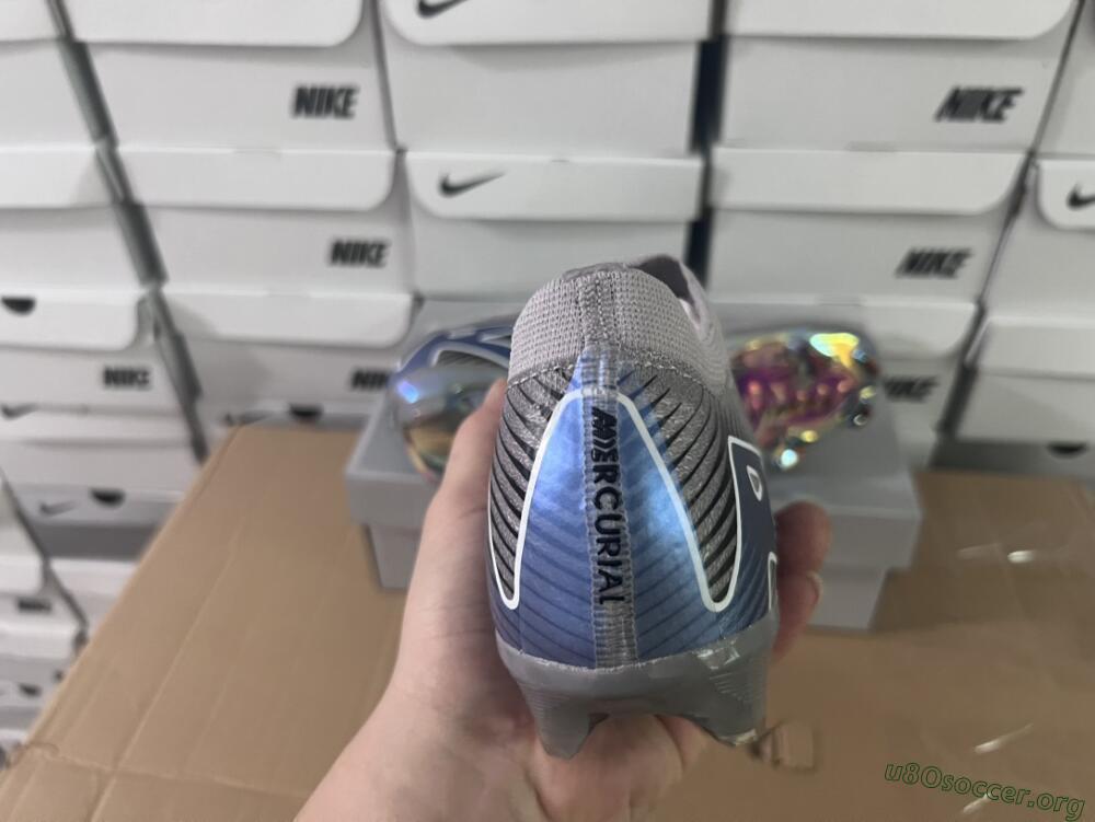 Nike Air Zoom Mercurial Vapor 16 Elite FG Football Boots - Grey/Black/Blue