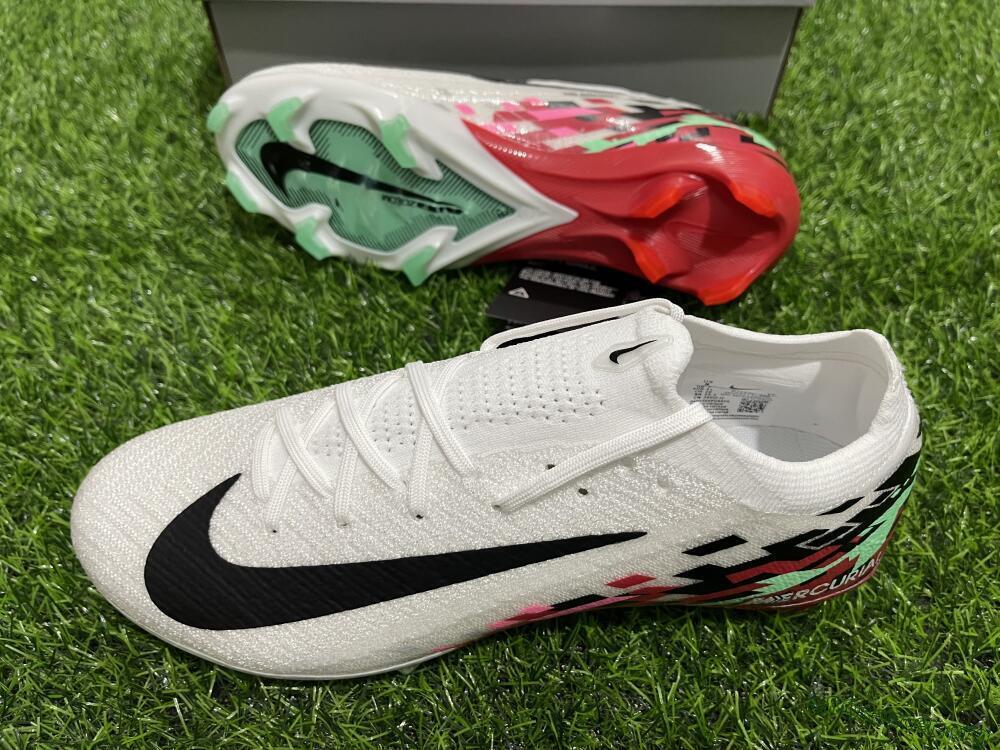 Nike Air Zoom Mercurial Vapor 16 Elite FG Football Boots - White/Black/Pink/Green