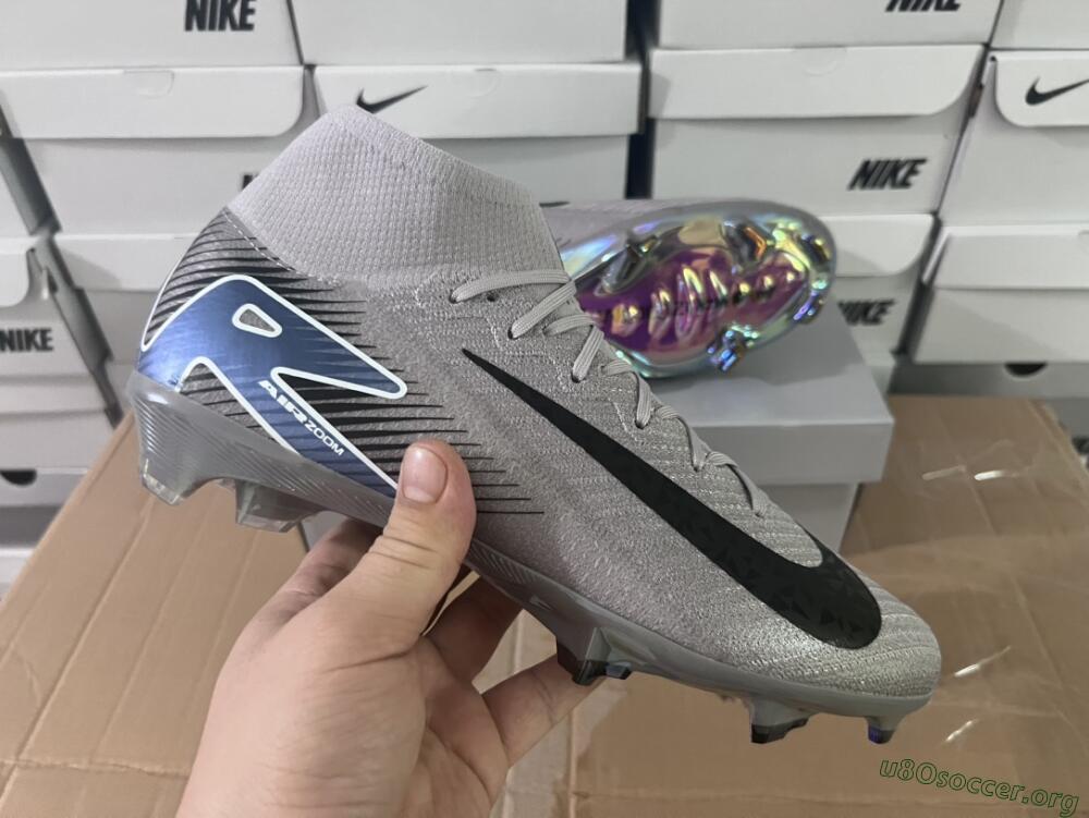 Nike Mercurial Superfly 10 Elite FG Football Boots - Grey/Black/Blue/Gold