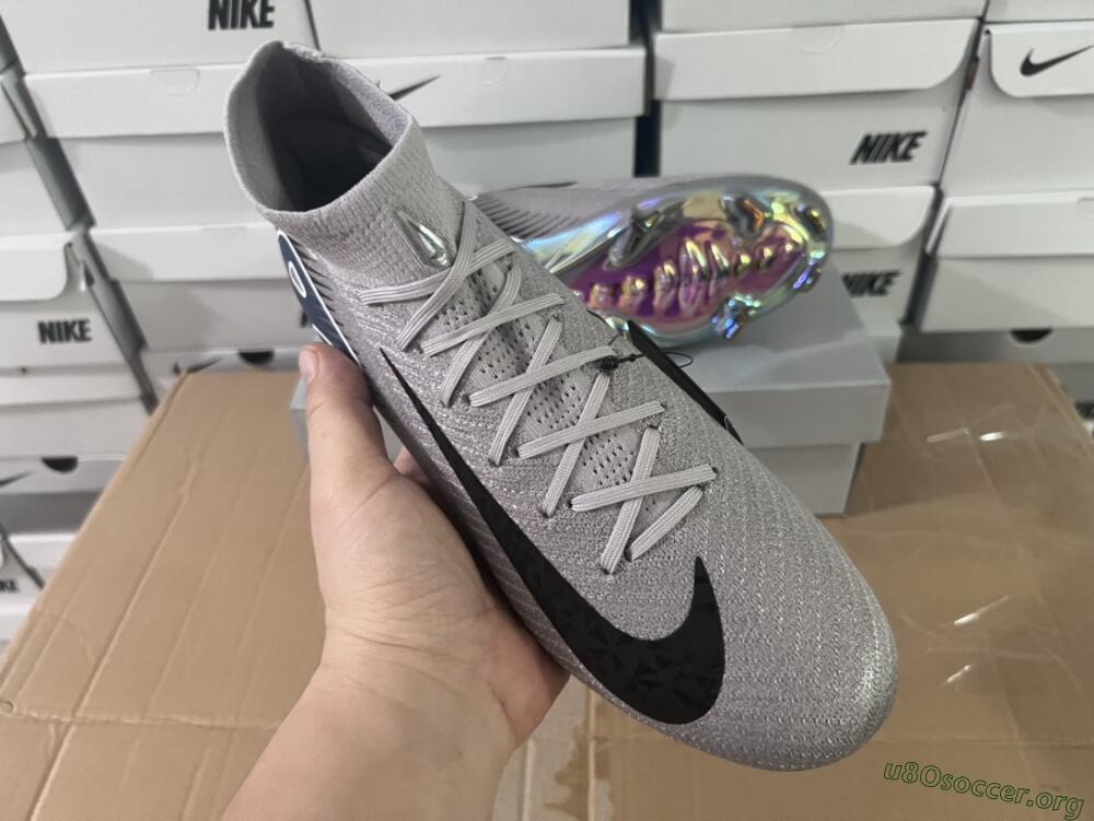 Nike Mercurial Superfly 10 Elite FG Football Boots - Grey/Black/Blue/Gold