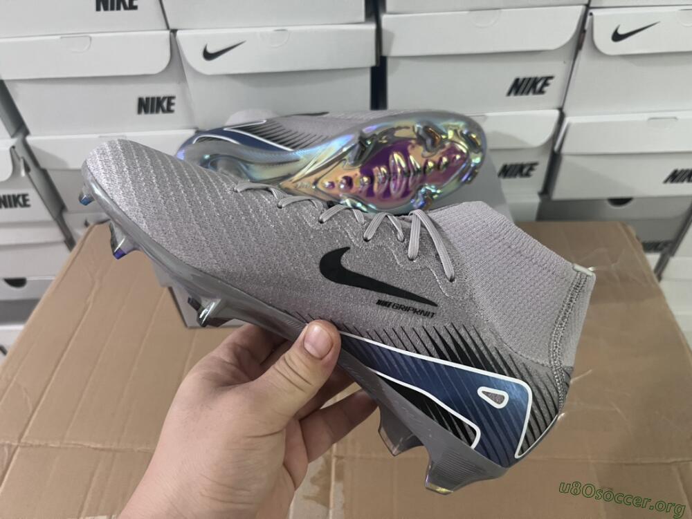 Nike Mercurial Superfly 10 Elite FG Football Boots - Grey/Black/Blue/Gold
