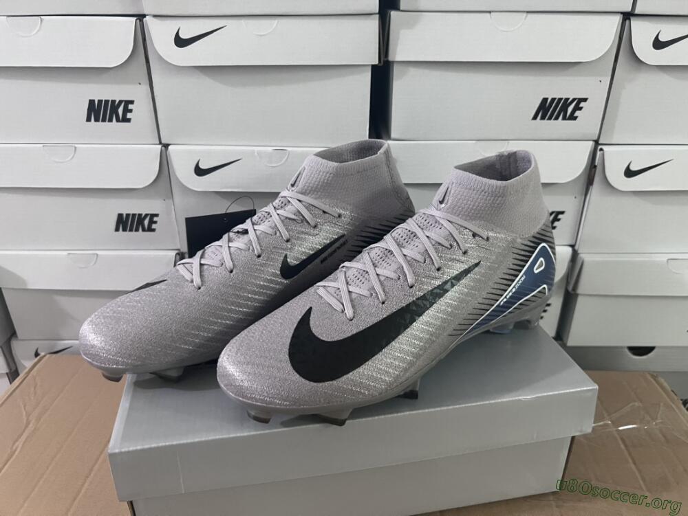 Nike Mercurial Superfly 10 Elite FG Football Boots - Grey/Black/Blue/Gold