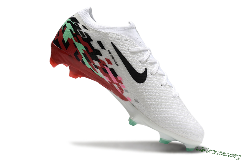 Nike Air Zoom Mercurial Vapor 16 Elite FG Football Boots - White/Black/Pink/Green 4