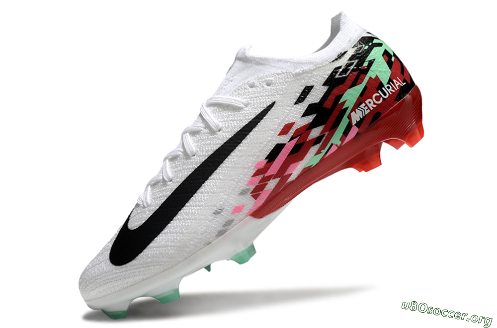 Nike Air Zoom Mercurial Vapor 16 Elite FG Football Boots - White/Black/Pink/Green 5