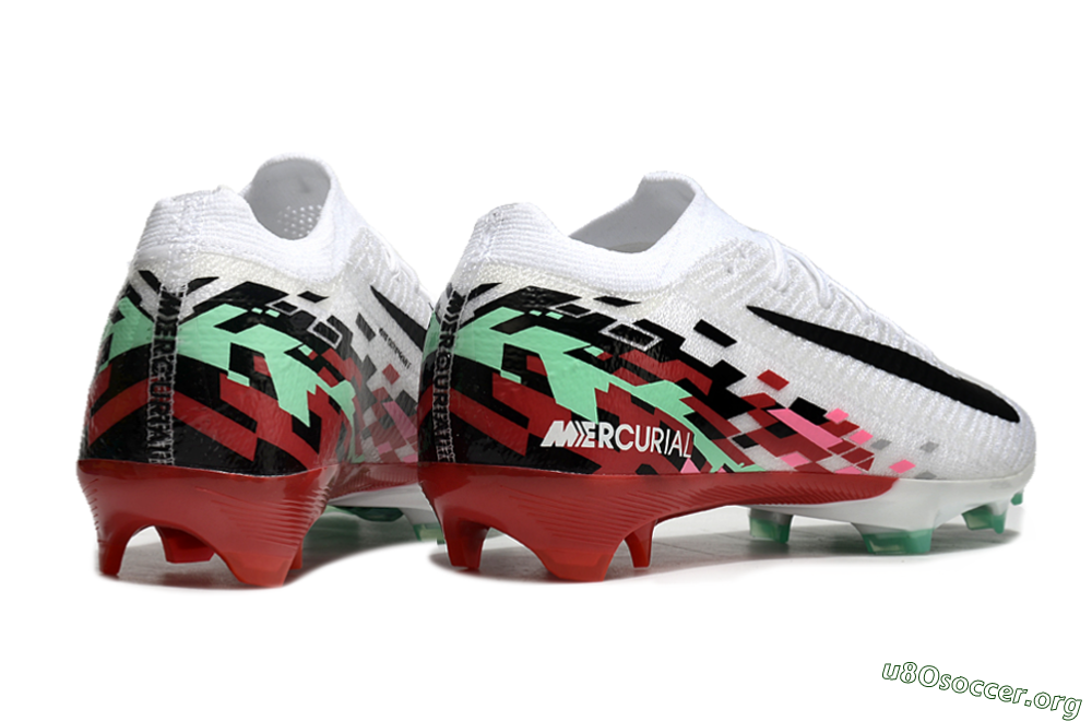Nike Air Zoom Mercurial Vapor 16 Elite FG Football Boots - White/Black/Pink/Green 6