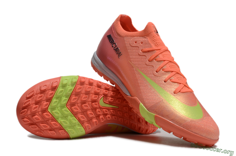 Nike Air Zoom Mercurial Vapor 15 Elite TF Football Shoes - Red/Yellow/White 0