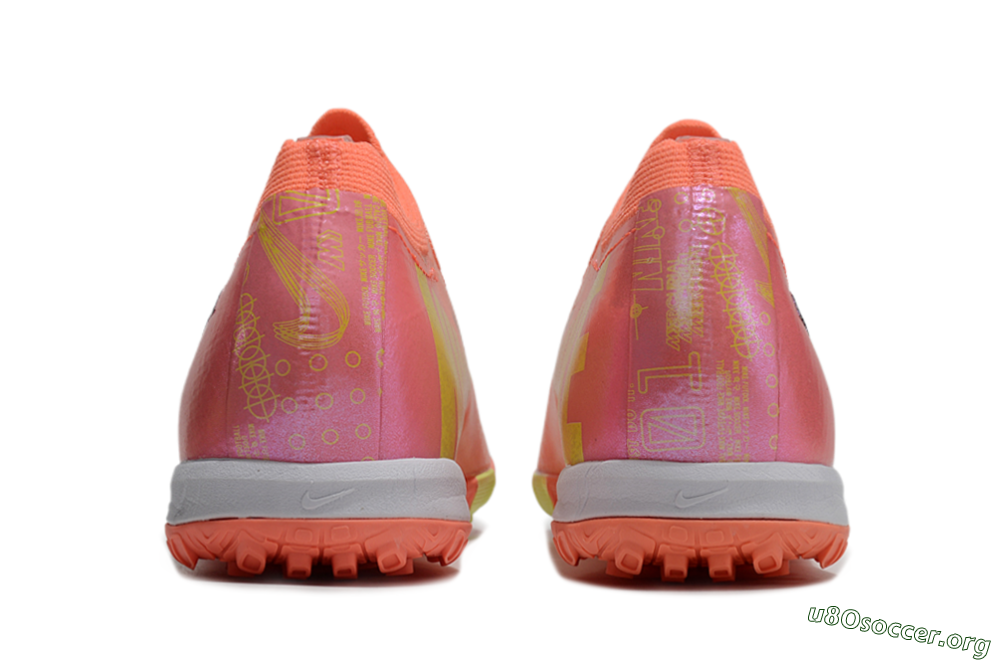 Nike Air Zoom Mercurial Vapor 15 Elite TF Football Shoes - Red/Yellow/White 5
