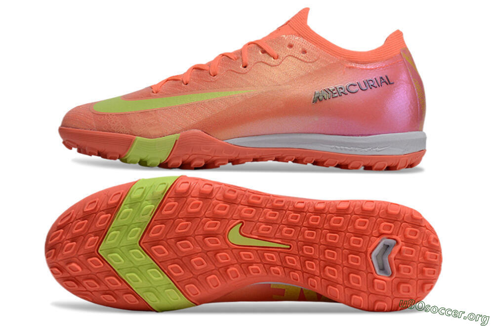 Nike Air Zoom Mercurial Vapor 15 Elite TF Football Shoes - Red/Yellow/White 1