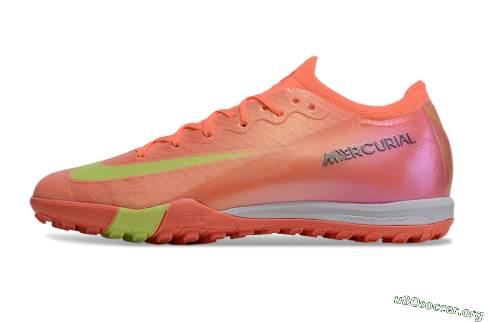 Nike Air Zoom Mercurial Vapor 15 Elite TF Football Shoes - Red/Yellow/White 3