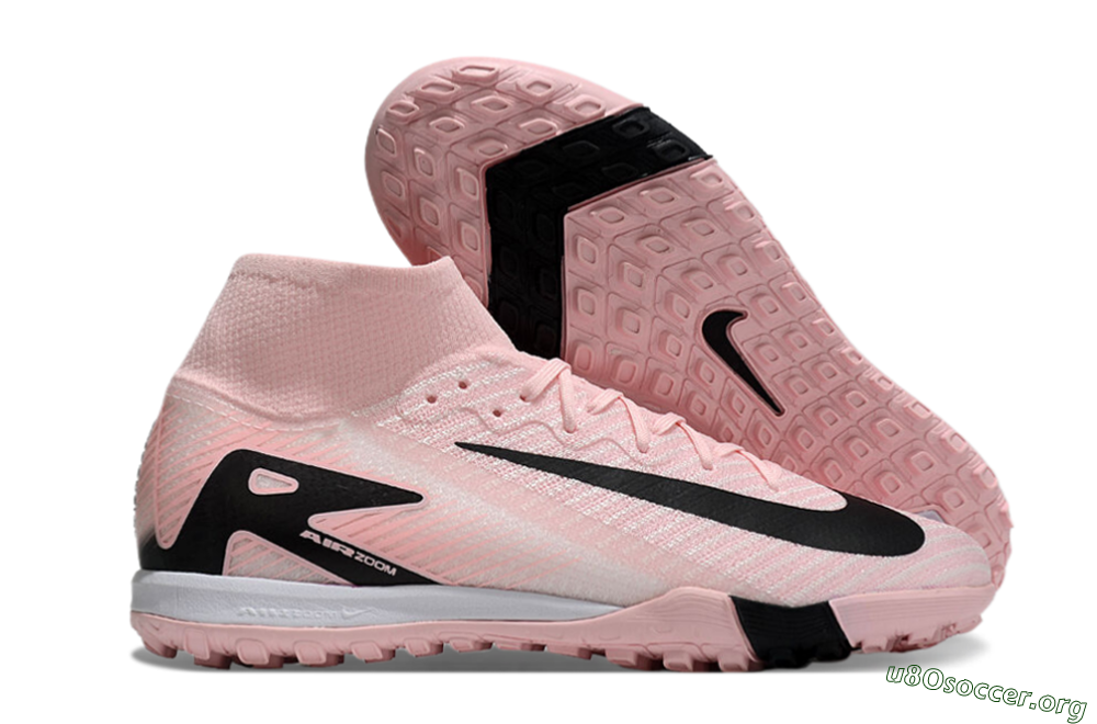 Nike Air Zoom Mercurial Superfly 10 Elite TF Football Shoes - Pink/White/Black 2