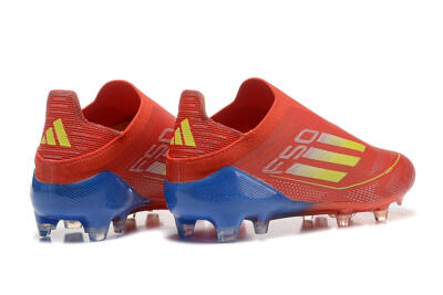 Adidas F50 Elite Laceless FG Football Boots - Red/Yellow/Blue
