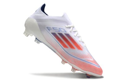 Adidas F50 Elite FG Football Boots - White/Red/Blue