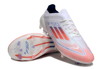 Adidas F50 Elite FG Football Boots - White/Red/Blue