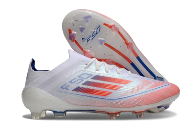 Adidas F50 Elite FG Football Boots - White/Red/Blue