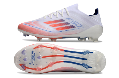 Adidas F50 Elite FG Football Boots - White/Red/Blue